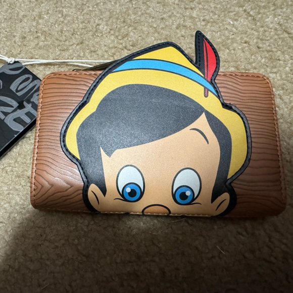 NWT LOUNGEFLY PINOCCHIO Mini backpack and Wallet - Picture 4 of 7